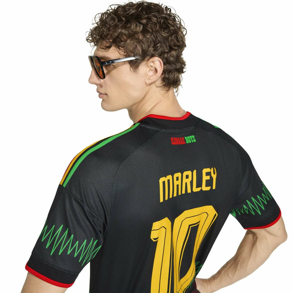 Adidas - Bob Marley Jamaica National Team 2026 Away Replica Jersey - Black