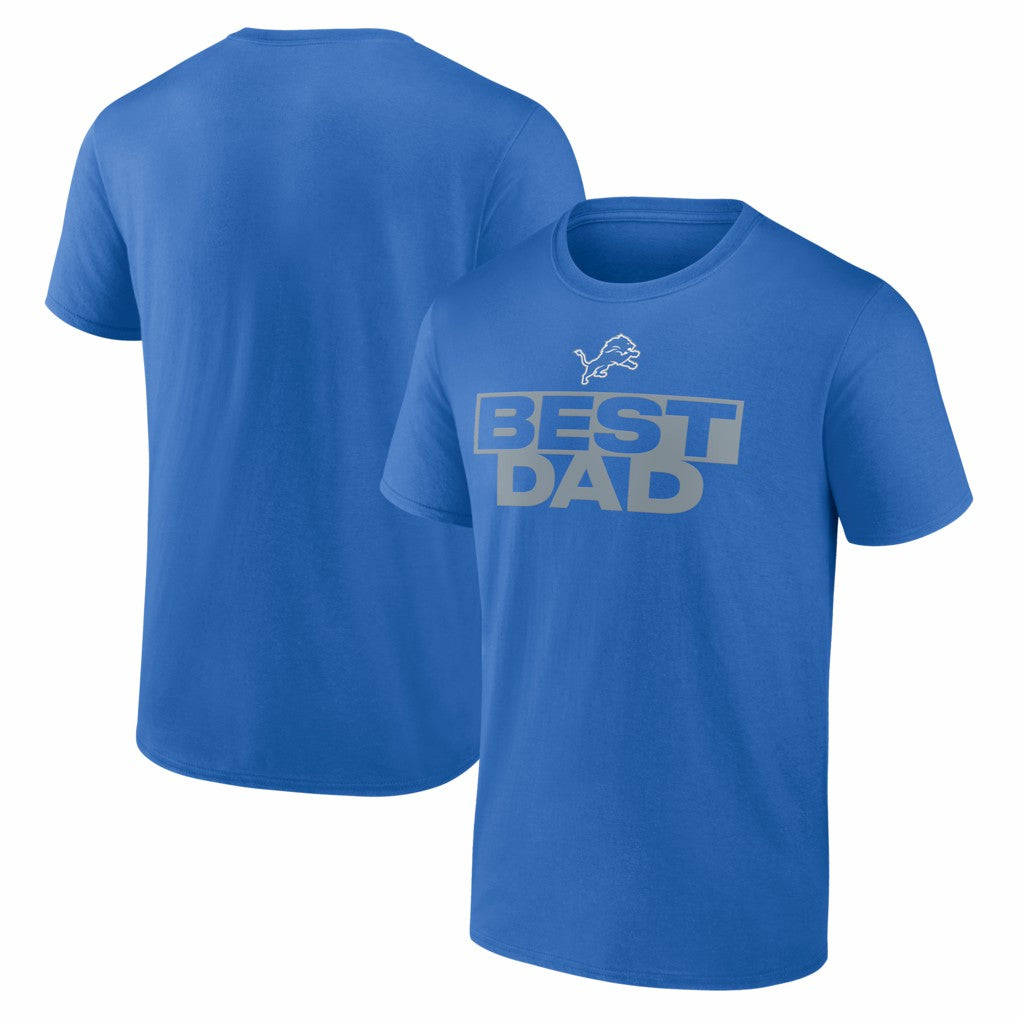 Detroit Lions Greatest Dad T-Shirt - Blue - NFL