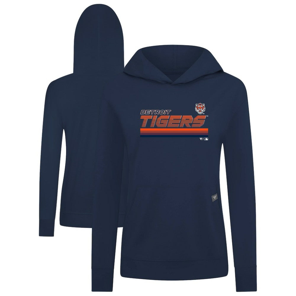 Detroit Tigers Levelwear Women's Relay Breaker Pullover Hoodie Sale