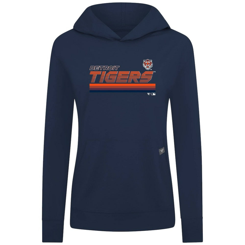 Detroit Tigers Levelwear Women's Relay Breaker Pullover Hoodie Sale