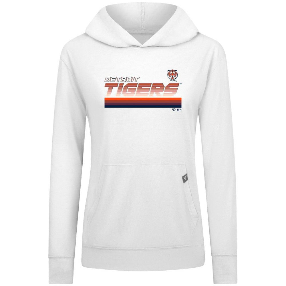 Detroit Tigers Levelwear Women's Relay Breaker Pullover Hoodie Discount