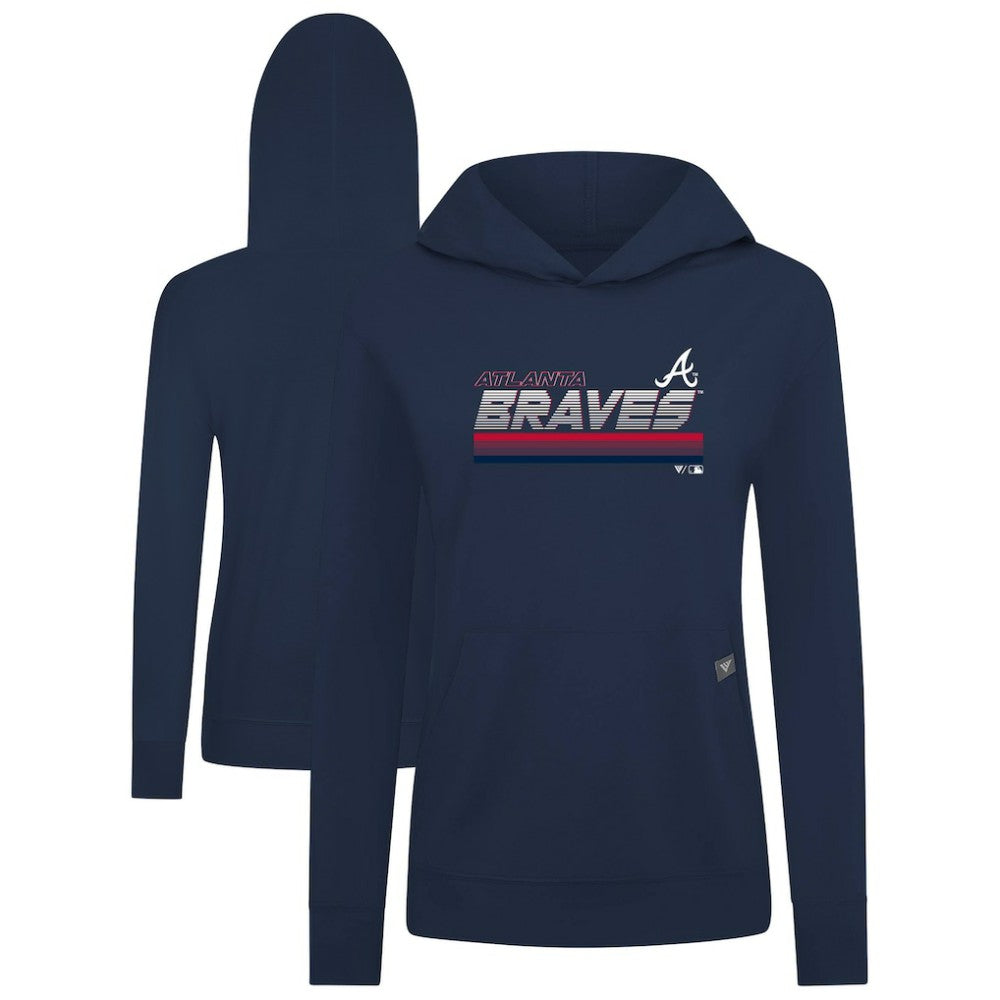 Atlanta Braves Levelwear Women's Relay Breaker Pullover Hoodie for sale