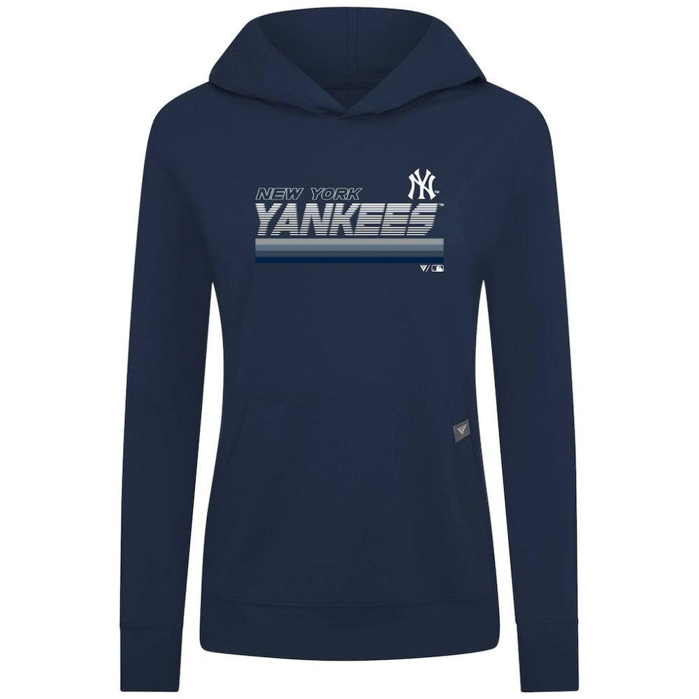 New York Yankees Levelwear Women's Relay Breaker Pullover Hoodie Outlet
