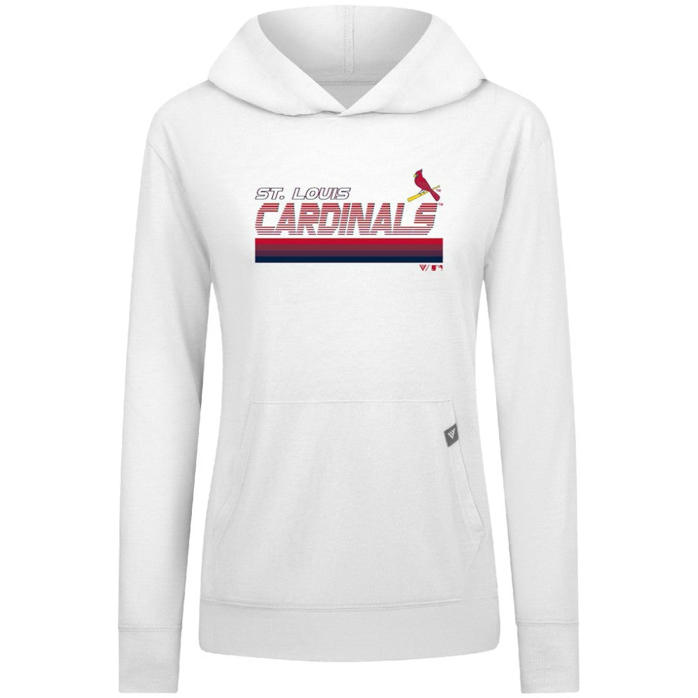 St. Louis Cardinals Levelwear Women's Relay Breaker Pullover Hoodie Outlet