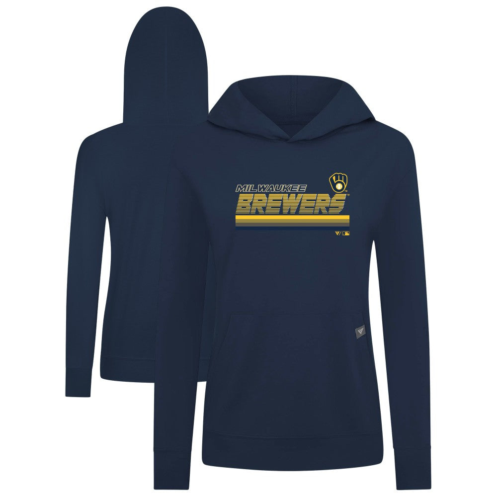 Milwaukee Brewers Levelwear Women's Relay Breaker Pullover Hoodie Discount