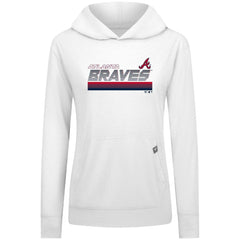 Atlanta Braves Levelwear Women's Relay Breaker Pullover Hoodie for sale