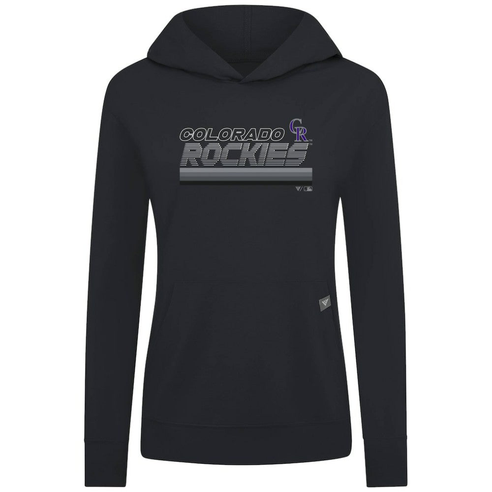 Colorado Rockies Levelwear Women's Relay Breaker Pullover Hoodie Outlet