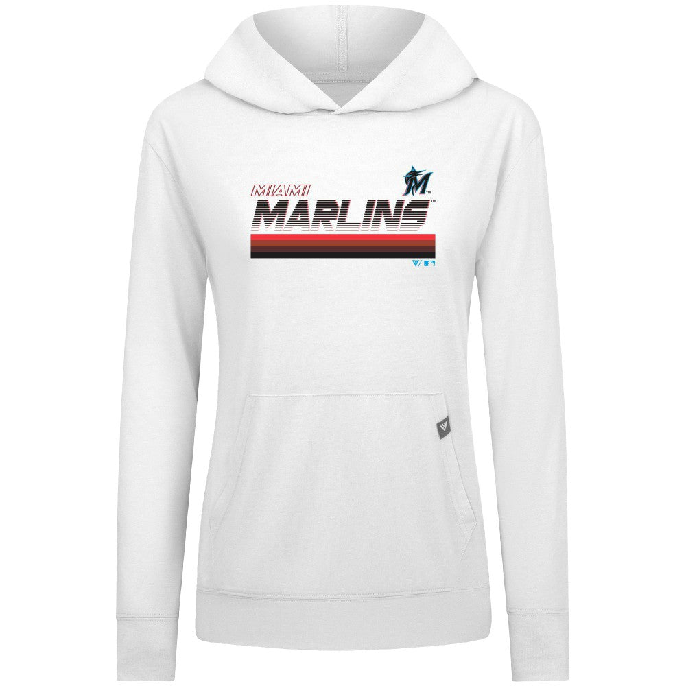Miami Marlins Levelwear Women's Relay Breaker Pullover Hoodie Online