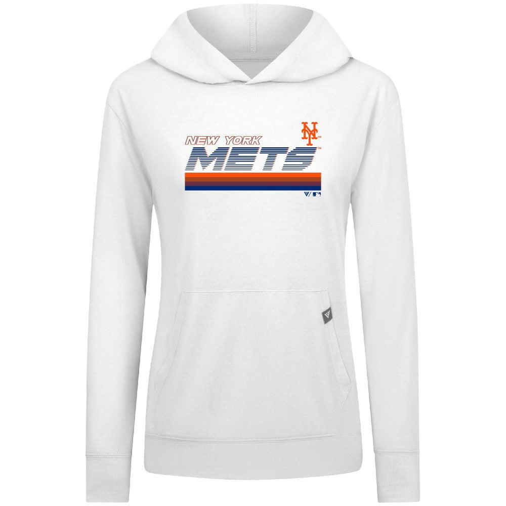 New York Mets Levelwear Women's Relay Breaker Pullover Hoodie Discount