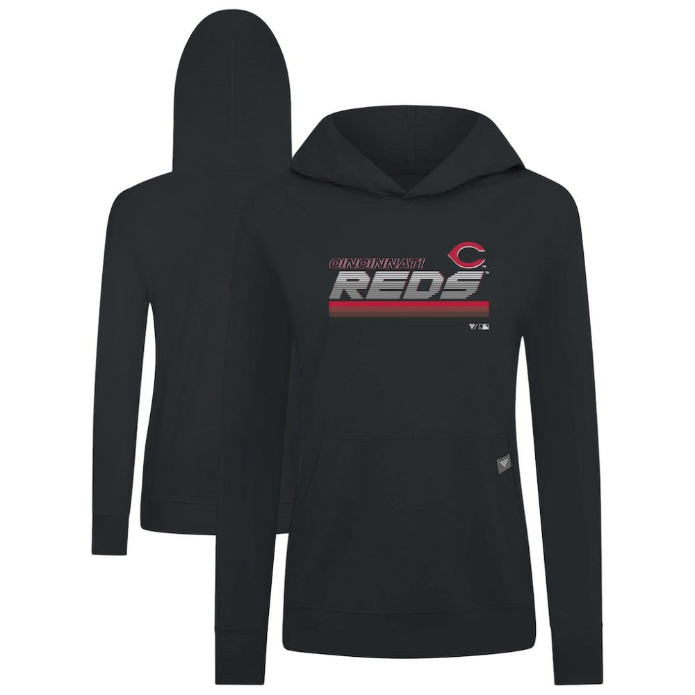 Cincinnati Reds Levelwear Women's Relay Breaker Pullover Hoodie Outlet