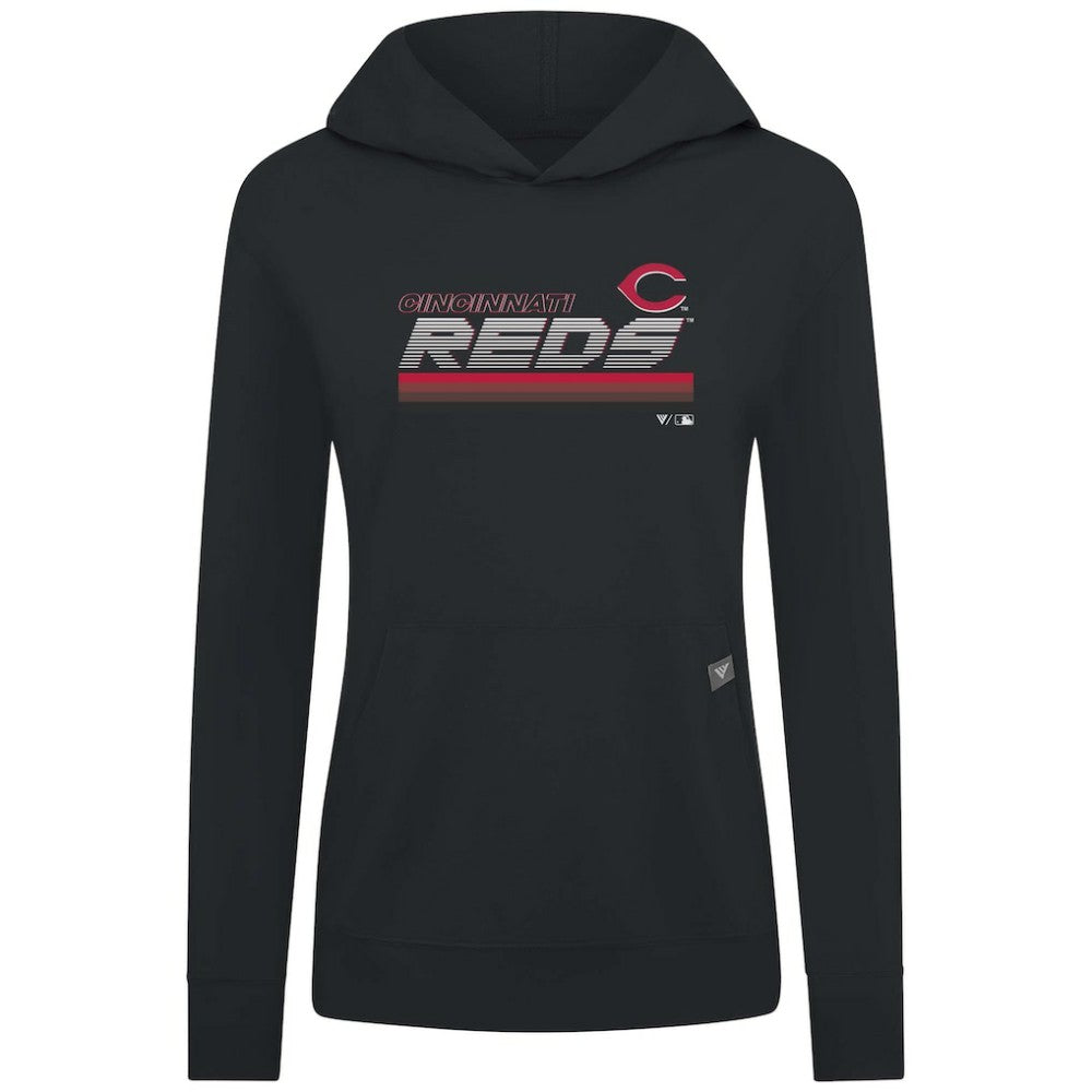 Cincinnati Reds Levelwear Women's Relay Breaker Pullover Hoodie Outlet
