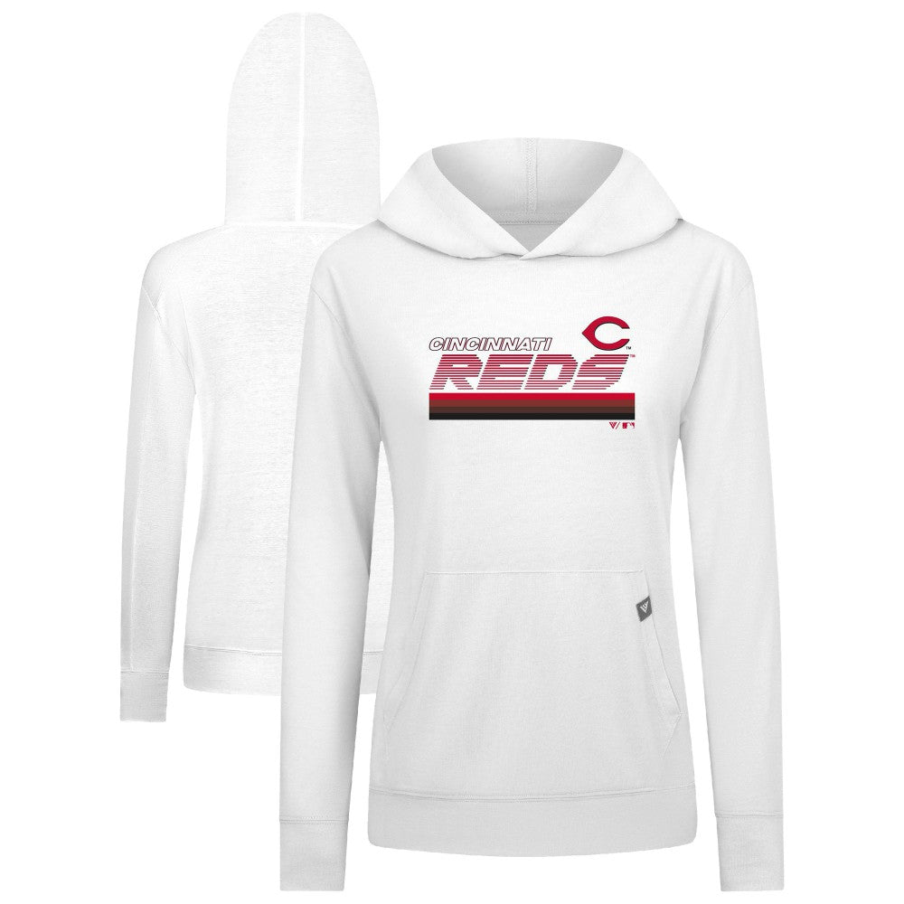 Cincinnati Reds Levelwear Women's Relay Breaker Pullover Hoodie Outlet