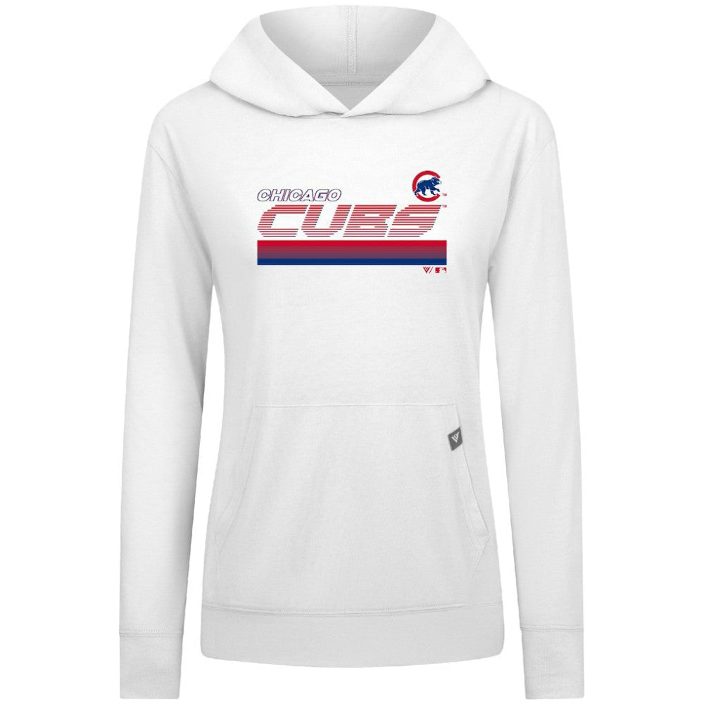Chicago Cubs Levelwear Women's Relay Breaker Pullover Hoodie Outlet