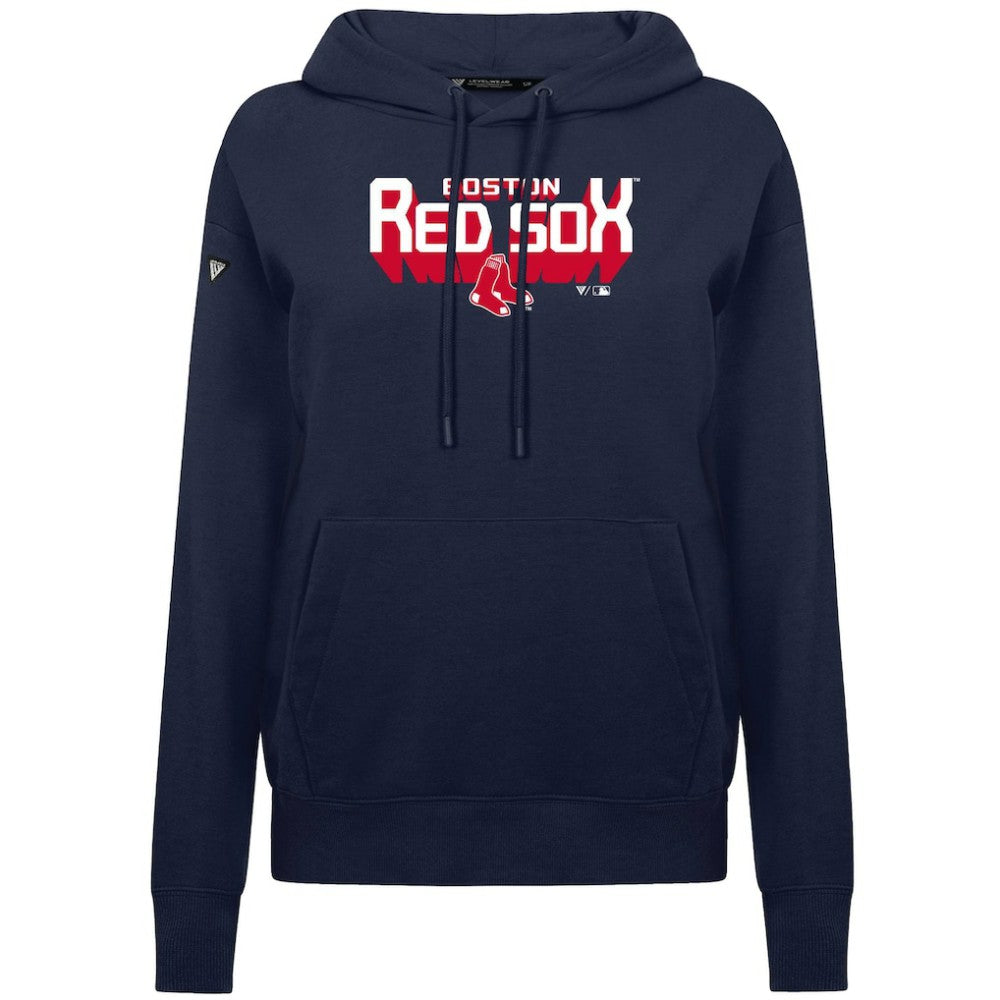 Boston Red Sox Levelwear Women's Adorn Retro 3D Pullover Hoodie Outlet