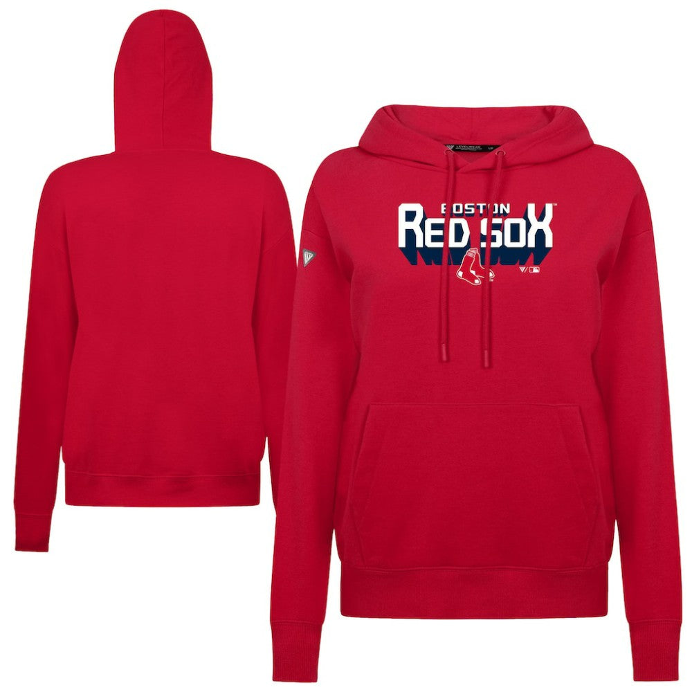 Boston Red Sox Levelwear Women's Adorn Retro 3D Pullover Hoodie Sale