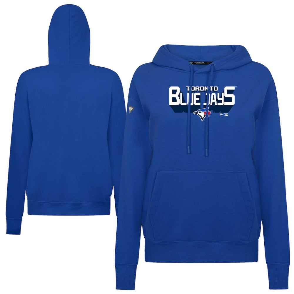 Toronto Blue Jays Levelwear Women's Adorn Retro 3D Pullover Hoodie Discount