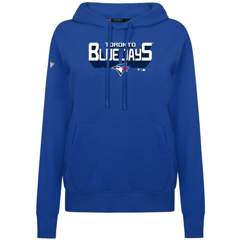 Toronto Blue Jays Levelwear Women's Adorn Retro 3D Pullover Hoodie Discount