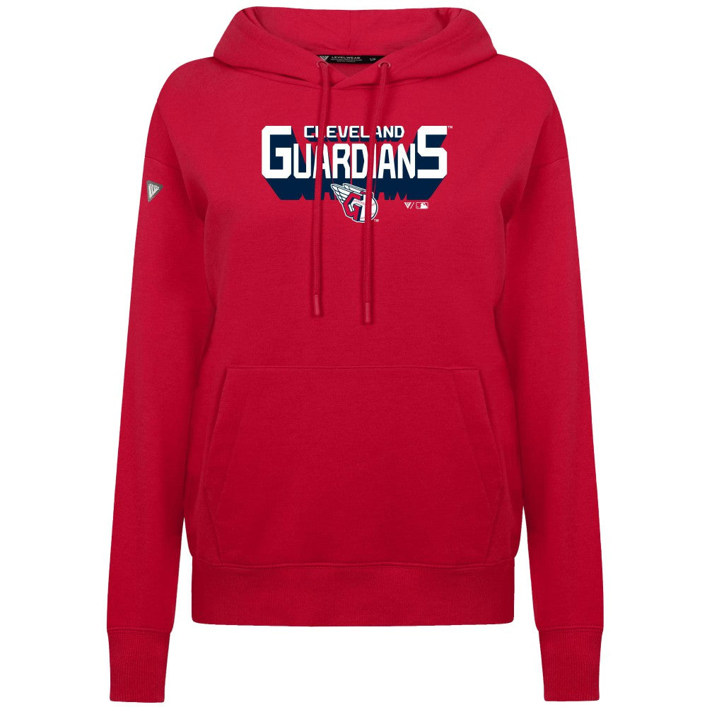 Cleveland Guardians Levelwear Women's Adorn Retro 3D Pullover Hoodie Near Me