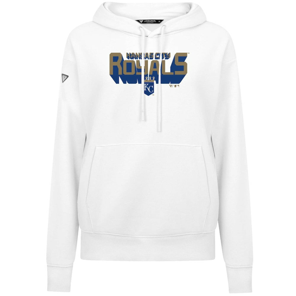 Kansas City Royals Levelwear Women's Adorn Retro 3D Pullover Hoodie Near Me