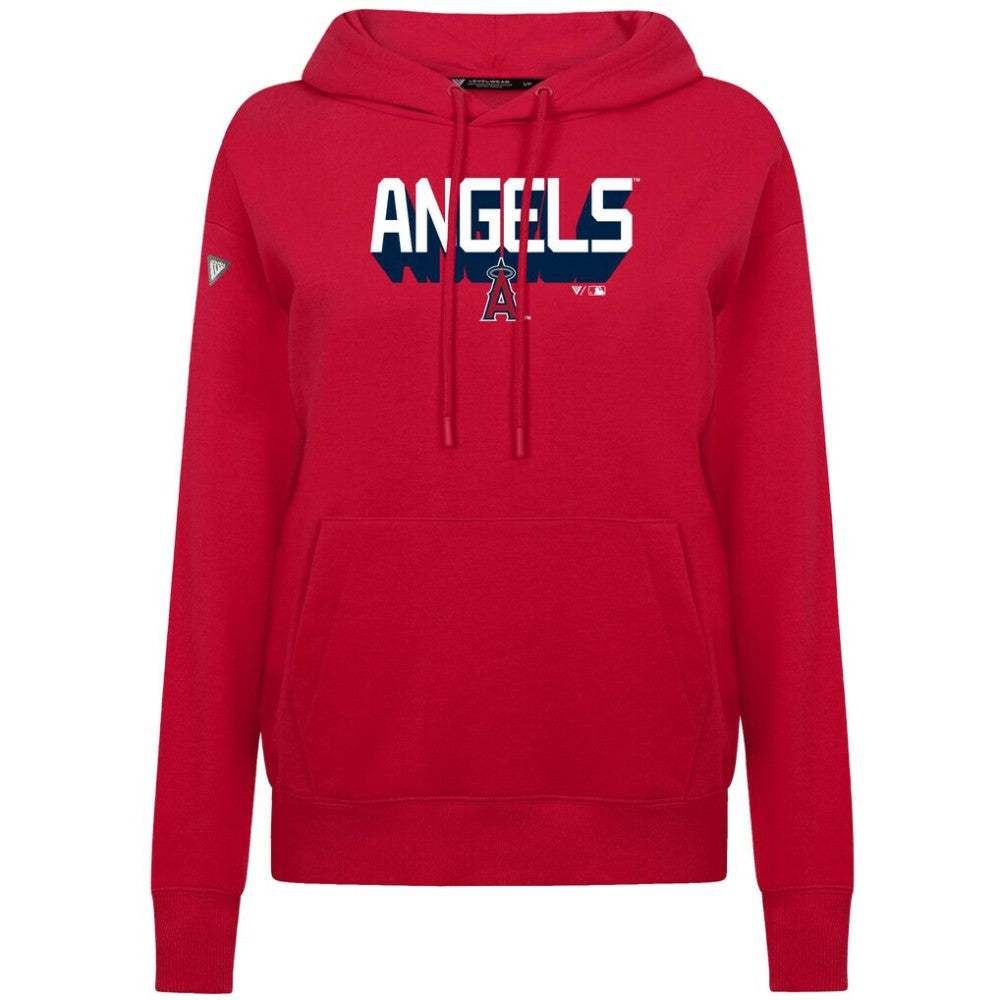 Los Angeles Angels Levelwear Women's Adorn Retro 3D Pullover Hoodie Near Me