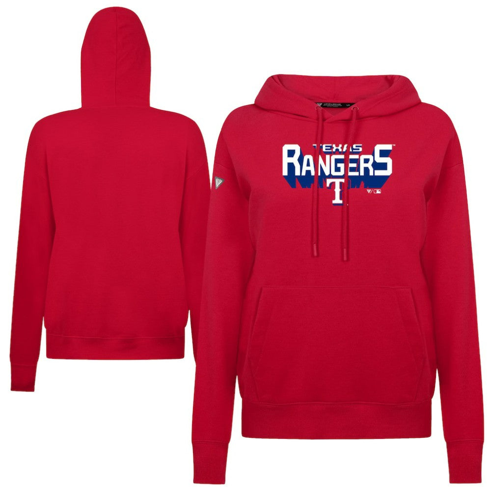 Texas Rangers Levelwear Women's Adorn Retro 3D Pullover Hoodie for sale