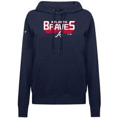 Atlanta Braves Levelwear Women's Adorn Retro 3D Pullover Hoodie Discount