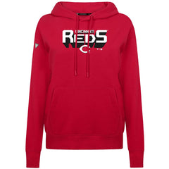 Cincinnati Reds Levelwear Women's Adorn Retro 3D Pullover Hoodie Sale