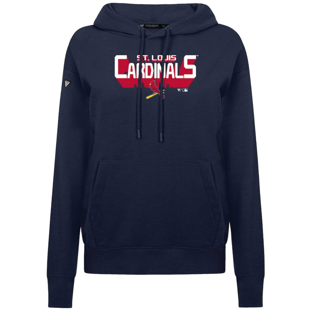 St. Louis Cardinals Levelwear Women's Adorn Retro 3D Pullover Hoodie Outlet