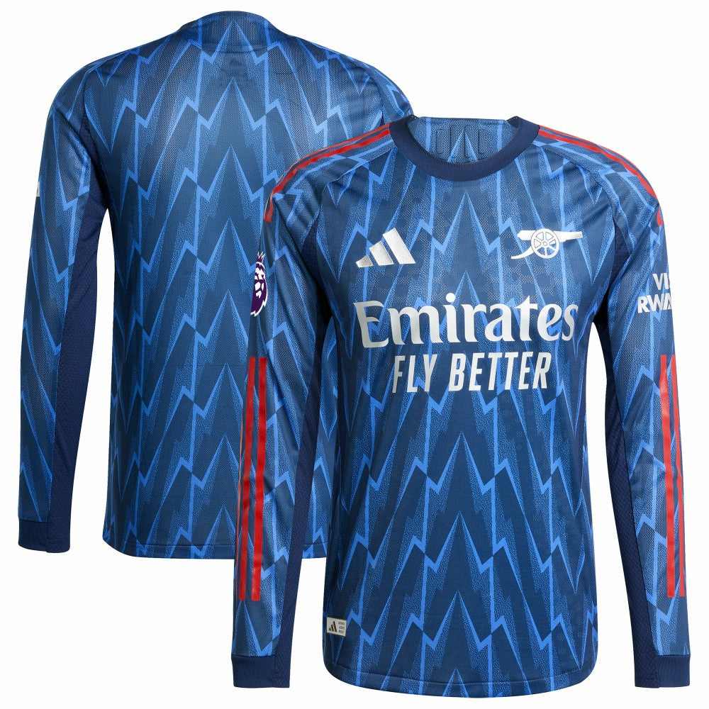 Adidas - Arsenal 2025/26 Away Long Sleeve Jersey with Patch - Blue