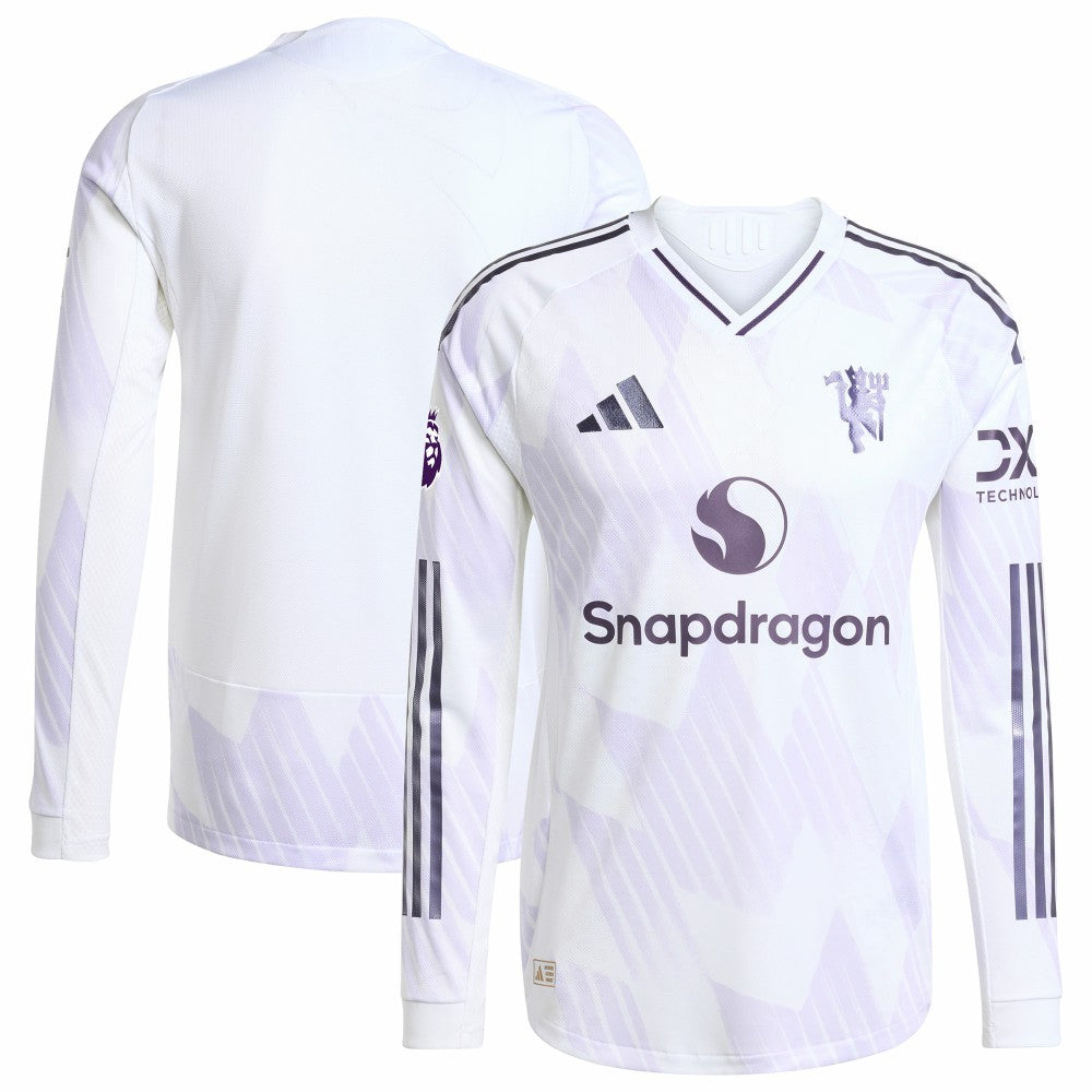 Adidas - Manchester United 2025/26 Away Long Sleeve Jersey - White