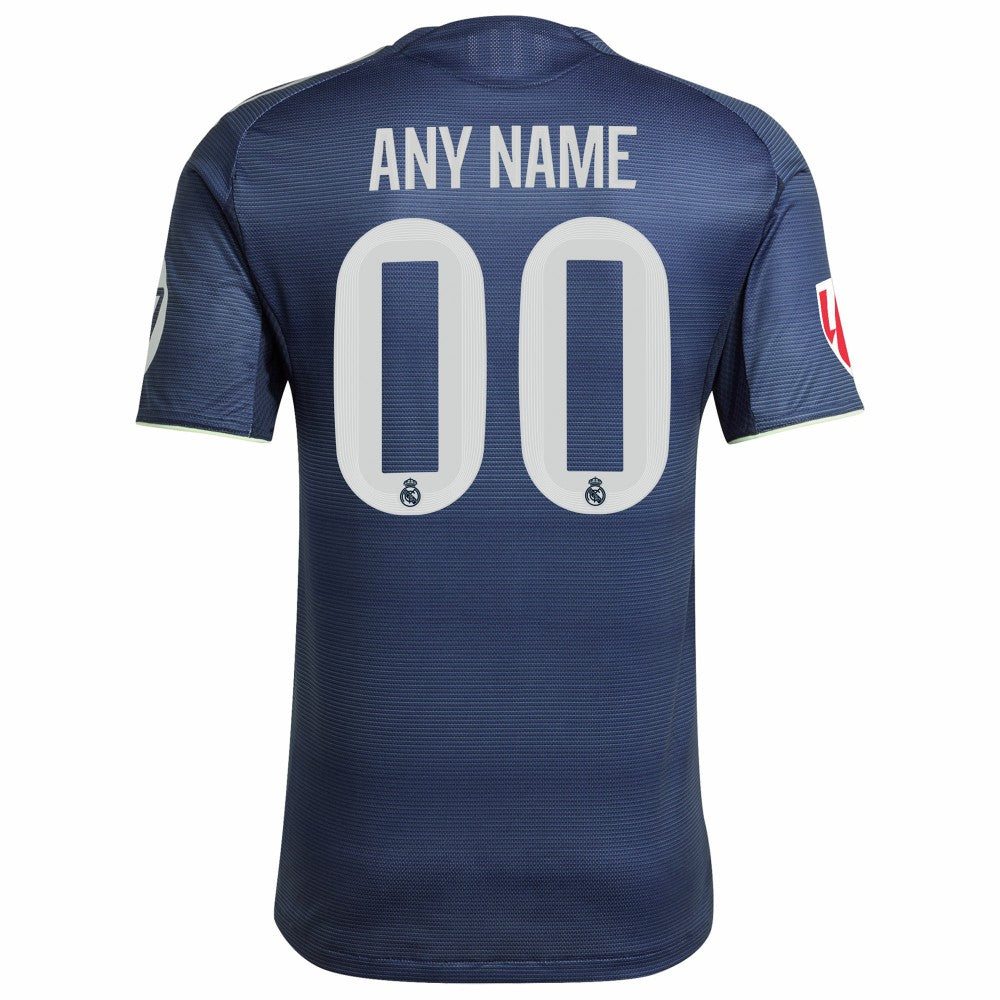 Adidas - Real Madrid 2025/26 Away Custom Jersey - Blue