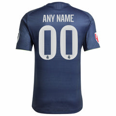 Adidas - Real Madrid 2025/26 Away Custom Jersey - Blue