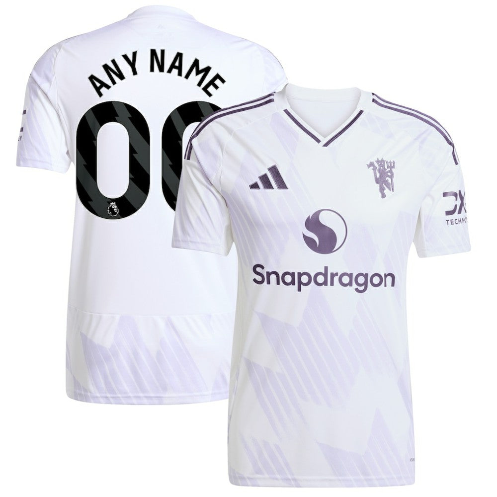 Adidas - Manchester United 2025/26 Away Replica Custom Jersey - White
