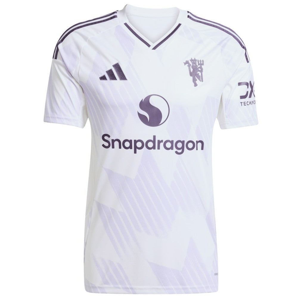 Adidas - Manchester United 2025/26 Away Replica Custom Jersey - White