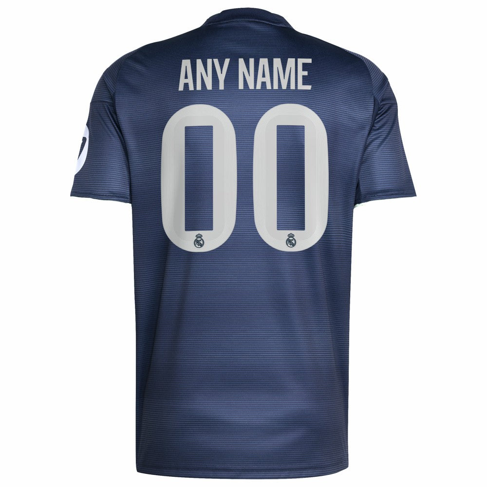 Adidas - Real Madrid 2025/26 Away Replica Custom Jersey - Blue