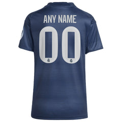 Adidas - Real Madrid Women's 2025/26 Away Replica Custom Jersey - Blue