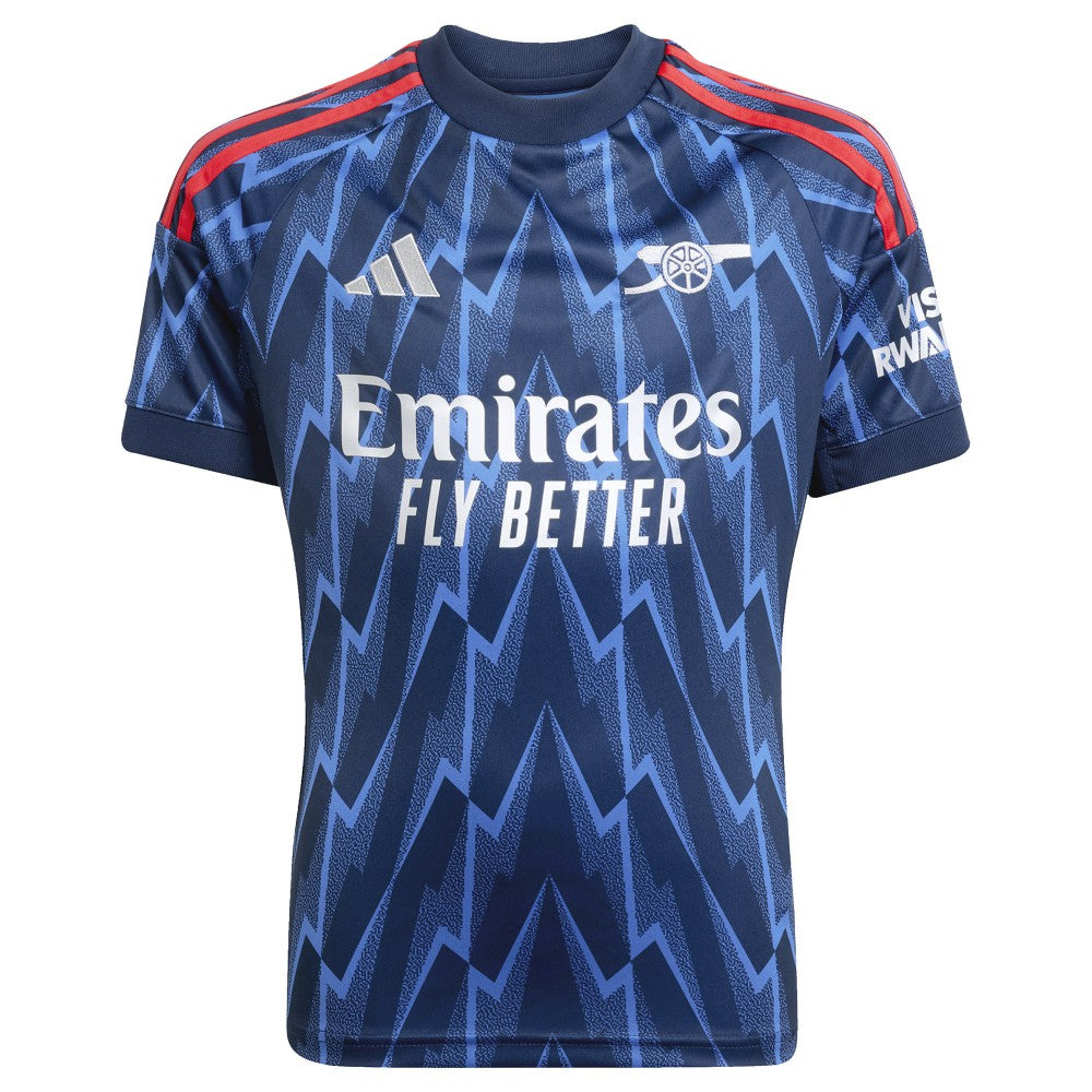 Adidas - Arsenal Youth 2025/26 Away Replica Custom Jersey - Blue