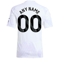 Adidas - Manchester United Youth 2025/26 Away Replica Custom Jersey - White