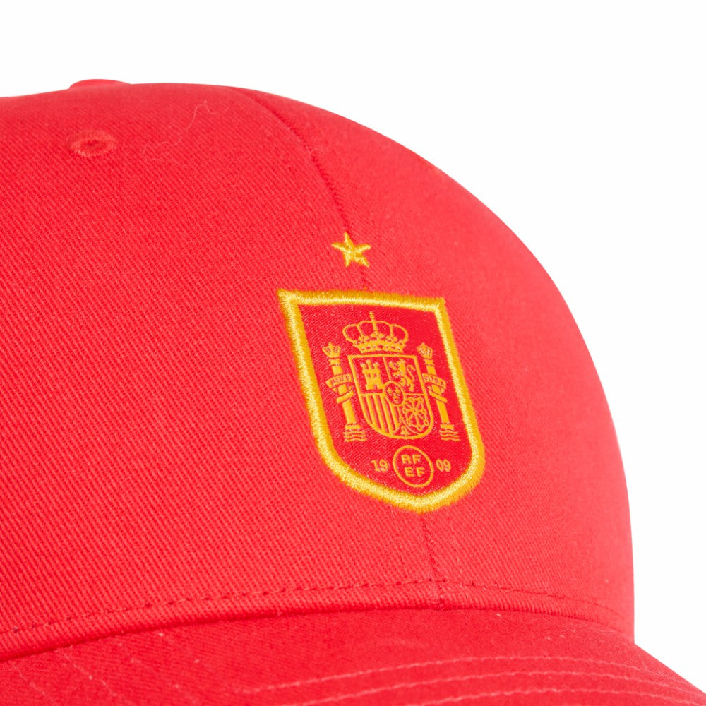 Adidas - Spain National Team Unisex FIFA x World Cup Team Baseball Adjustable Hat - Red