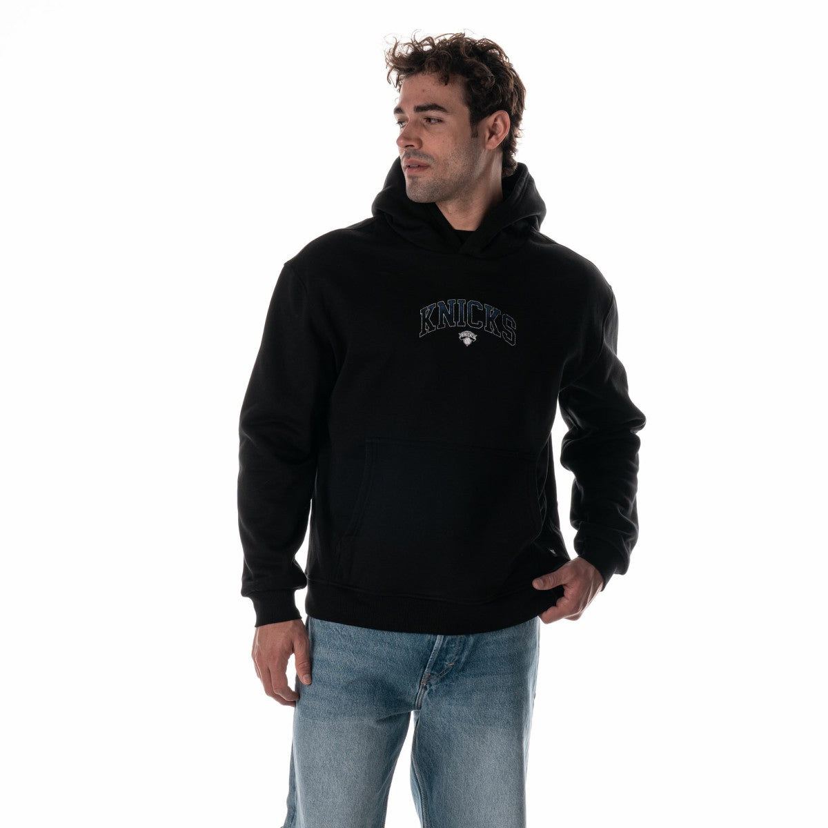 New York Knicks The Wild Collective Unisex Splatter Premium Hoodie Black