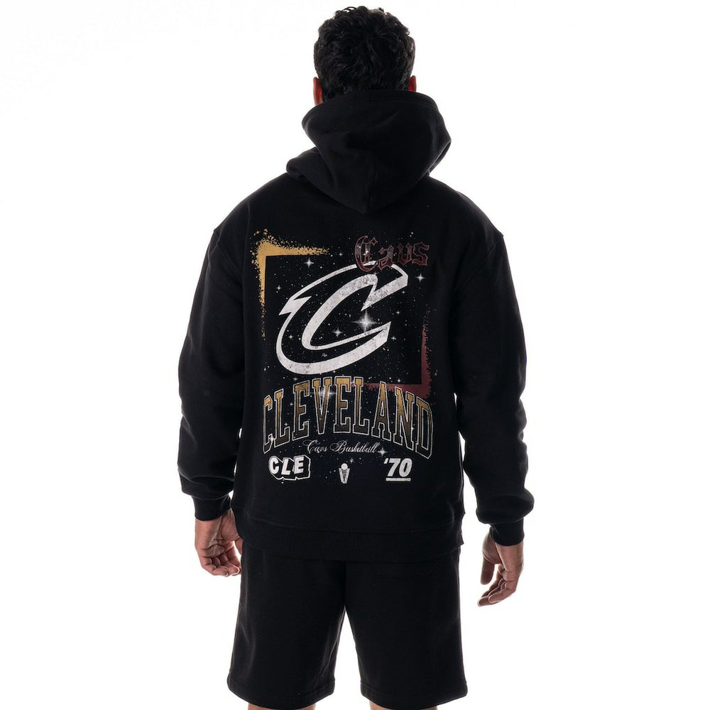 Cleveland Cavaliers The Wild Collective Unisex Splatter Premium Hoodie Black
