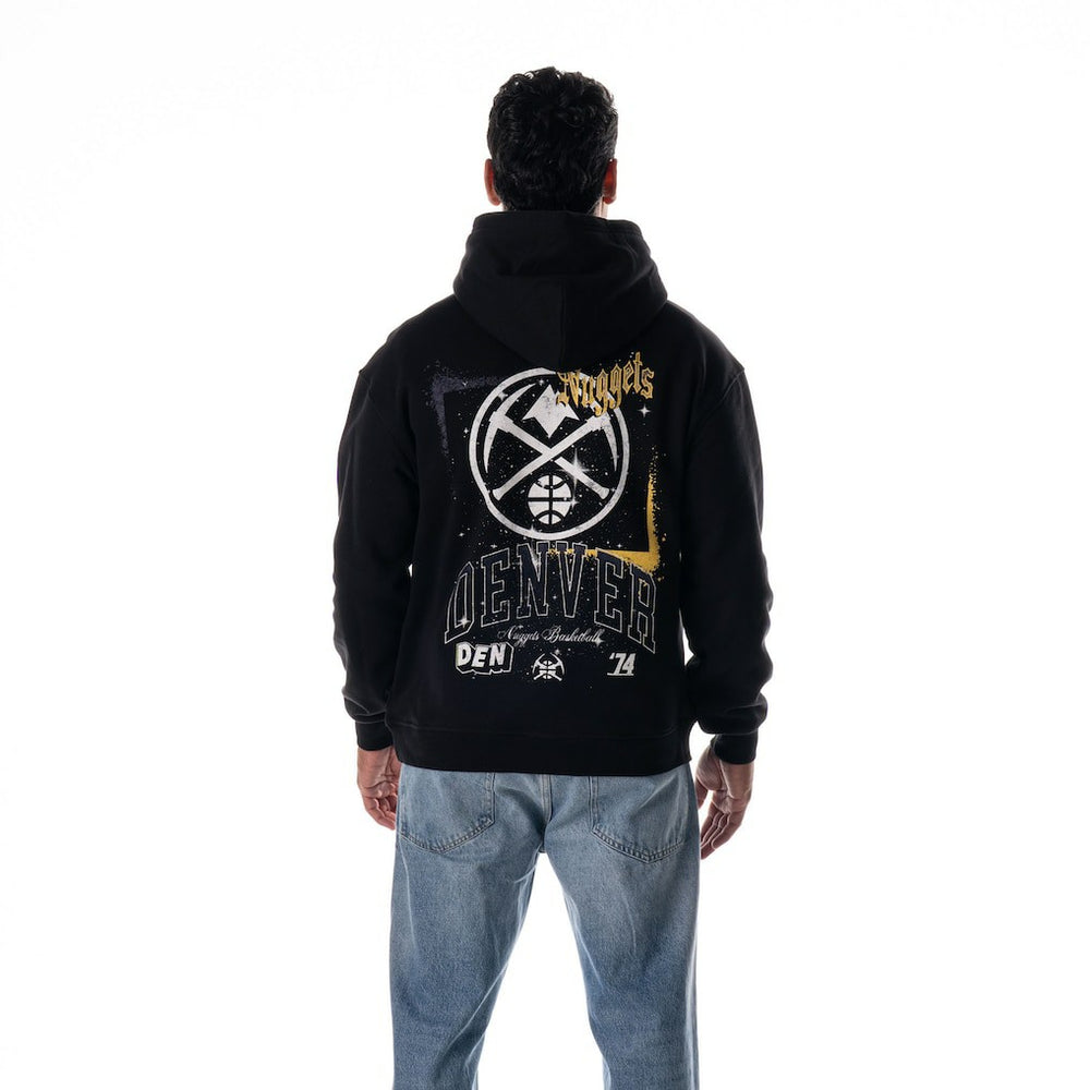 Denver Nuggets The Wild Collective Unisex Splatter Premium Hoodie Black