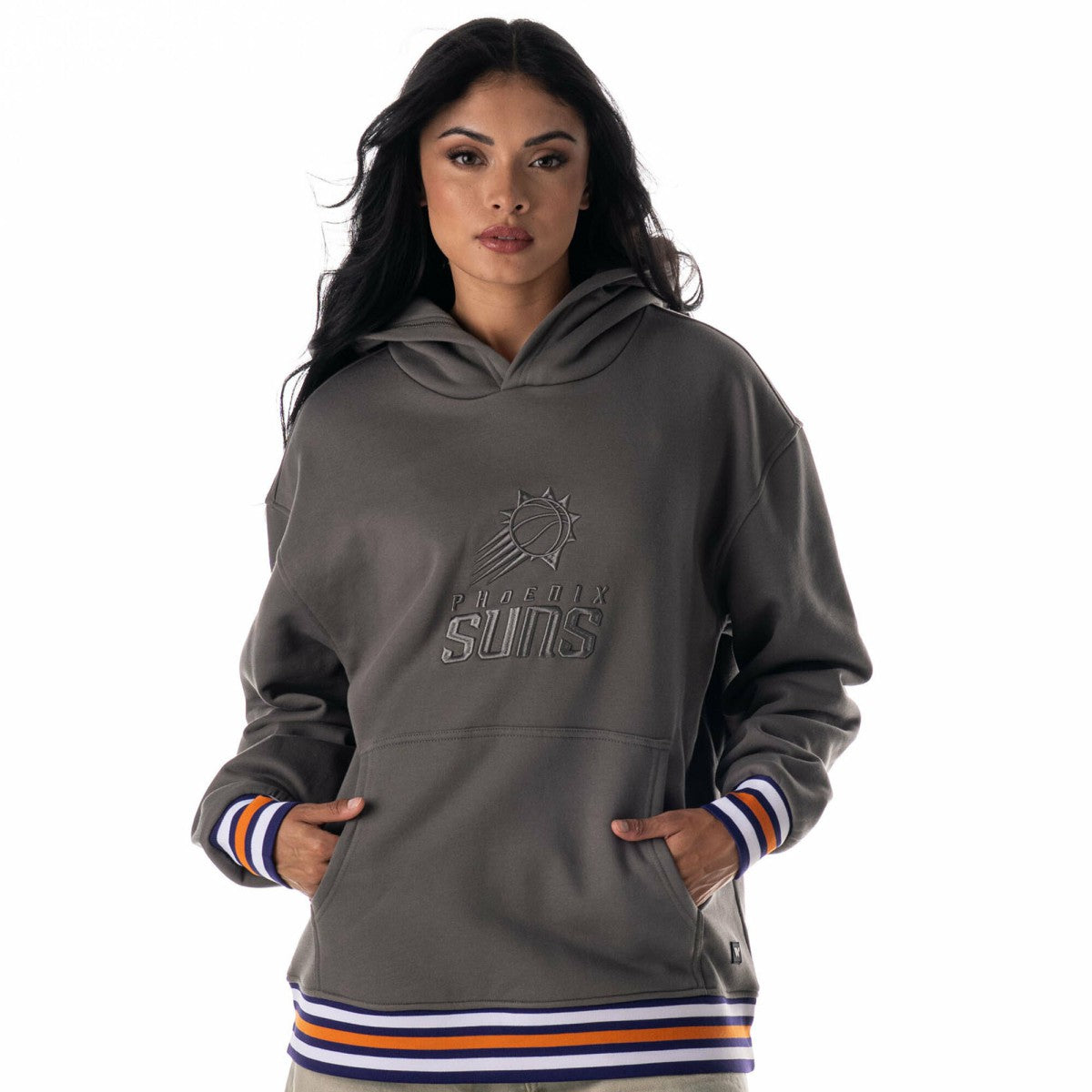 Phoenix Suns The Wild Collective Unisex 2025/26 City Edition Custom Rib Tonal Premium Hoodie Charcoal