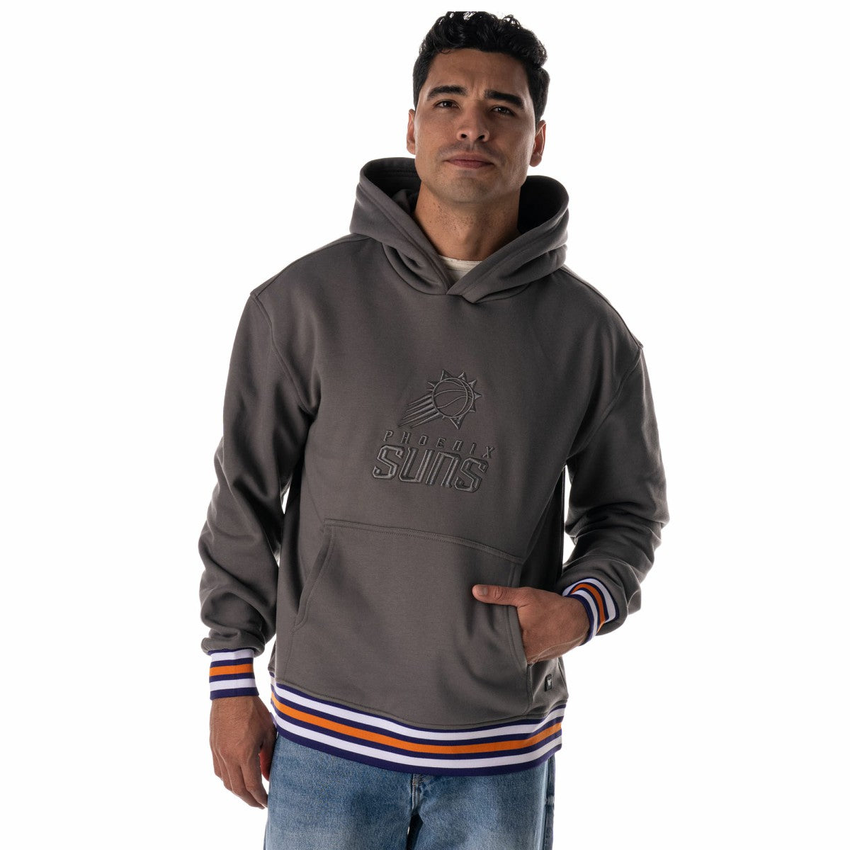 Phoenix Suns The Wild Collective Unisex 2025/26 City Edition Custom Rib Tonal Premium Hoodie Charcoal