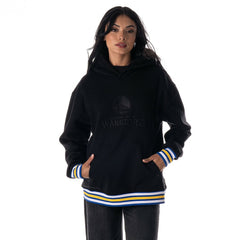 Golden State Warriors The Wild Collective Unisex Custom Rib Tonal Premium Hoodie Black
