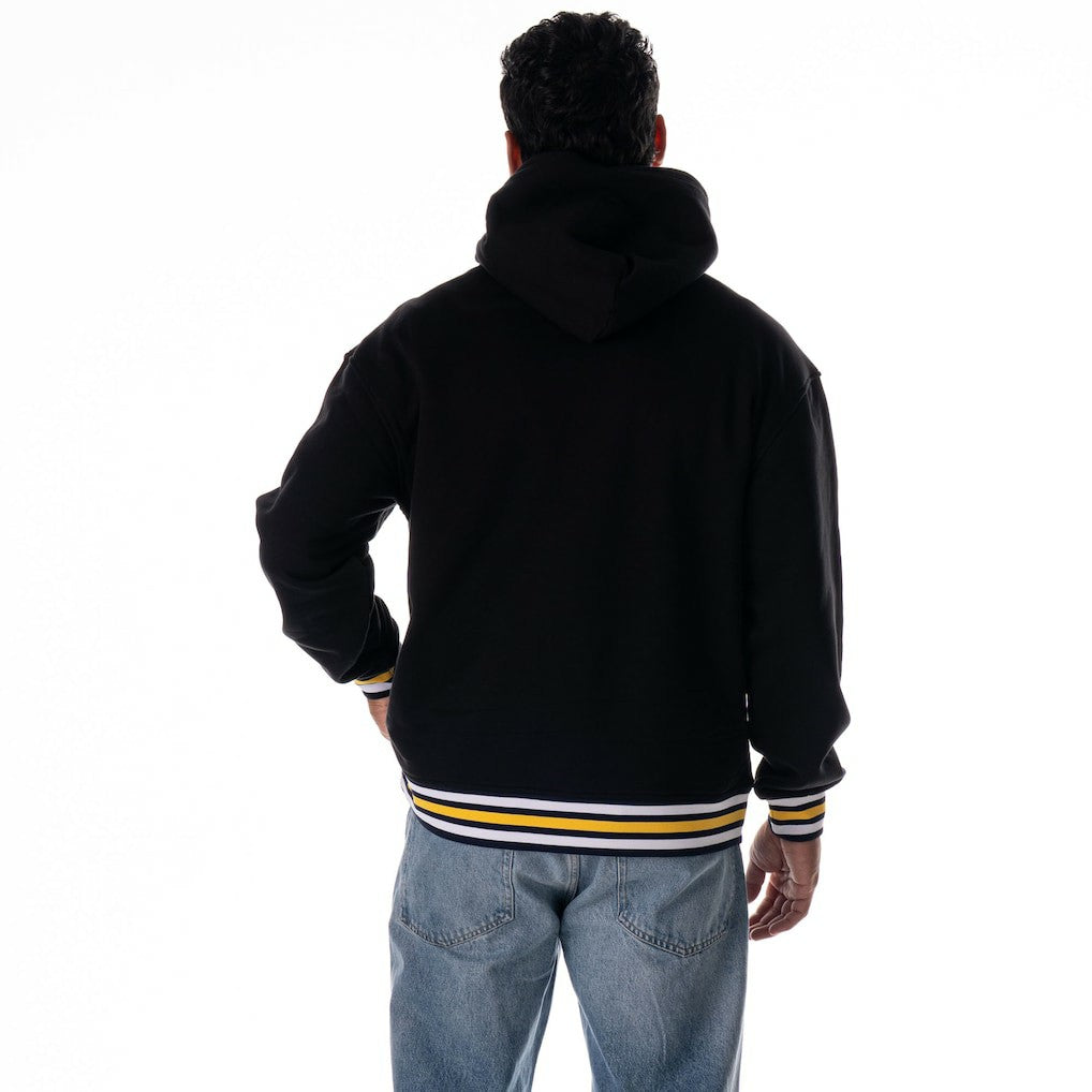 Denver Nuggets The Wild Collective Unisex Custom Rib Tonal Premium Hoodie Black