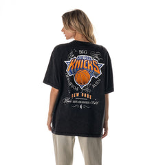 New York Knicks The Wild Collective Unisex Oversized Streetwear T-Shirt Black