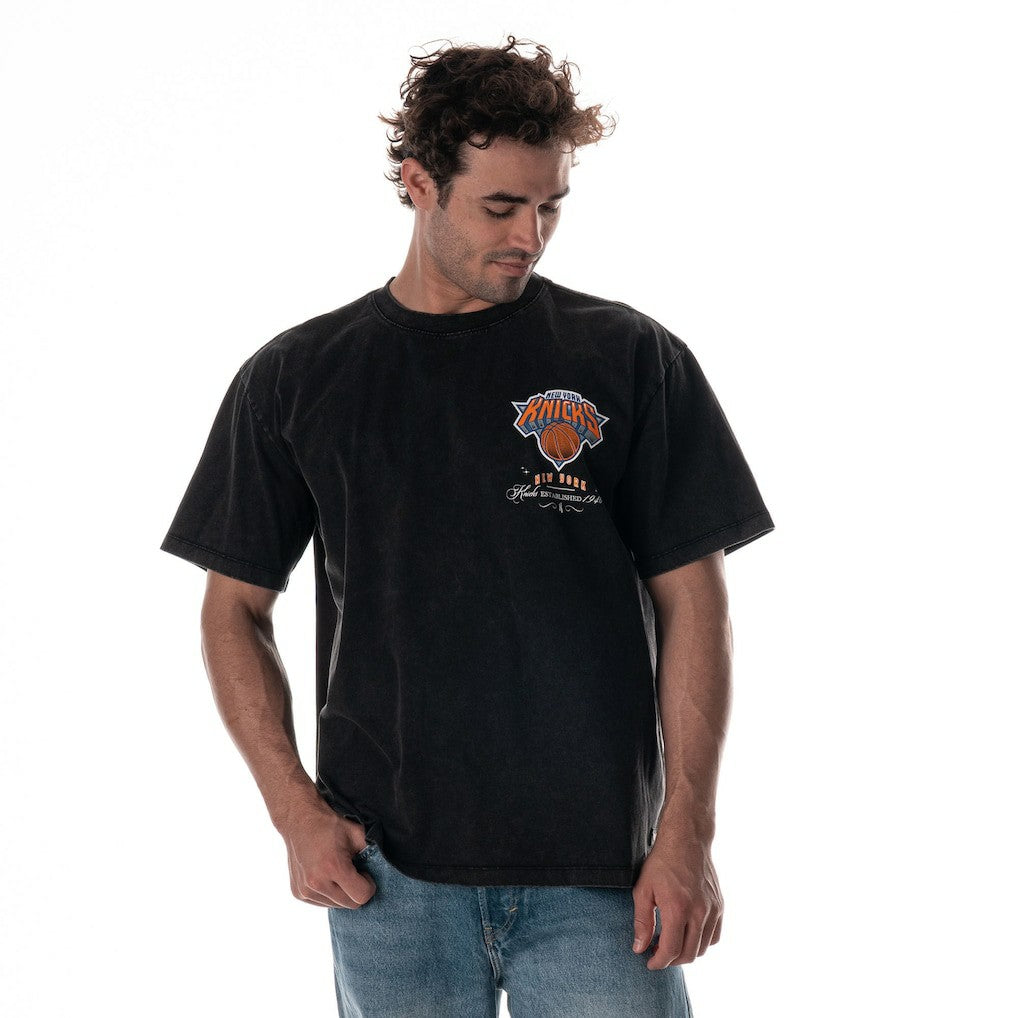 New York Knicks The Wild Collective Unisex Oversized Streetwear T-Shirt Black
