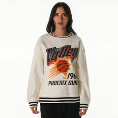 Phoenix Suns The Wild Collective Unisex 2025/26 City Edition Oversize Vintage French Terry Sweatshirt White