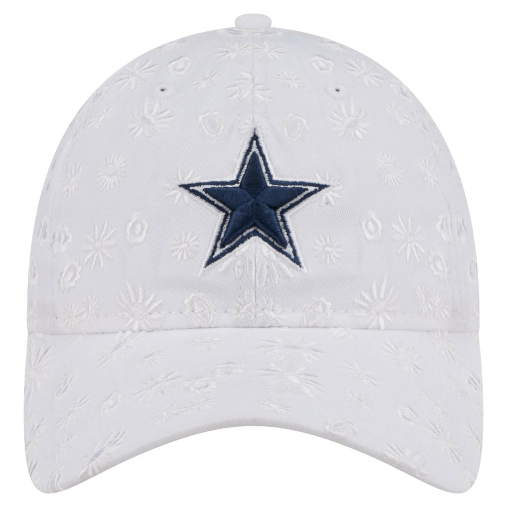 Dallas Cowboys New Era Women's Floral 9TWENTY Adjustable Hat - White - NFL